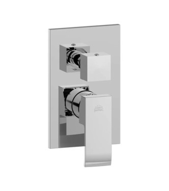 Set miscelatore lavabo medio e bidet senza scarico con incasso doccia 3 uscite cromato - Elle di Paffoni