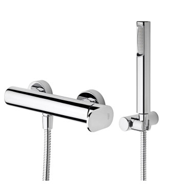 Set miscelatore lavabo e bidet con esterno doccia cromato - Candy di Paffoni