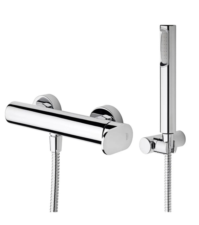 Set miscelatore lavabo bocca 20 cm con bidet ed esterno doccia cromato - Candy di Paffoni