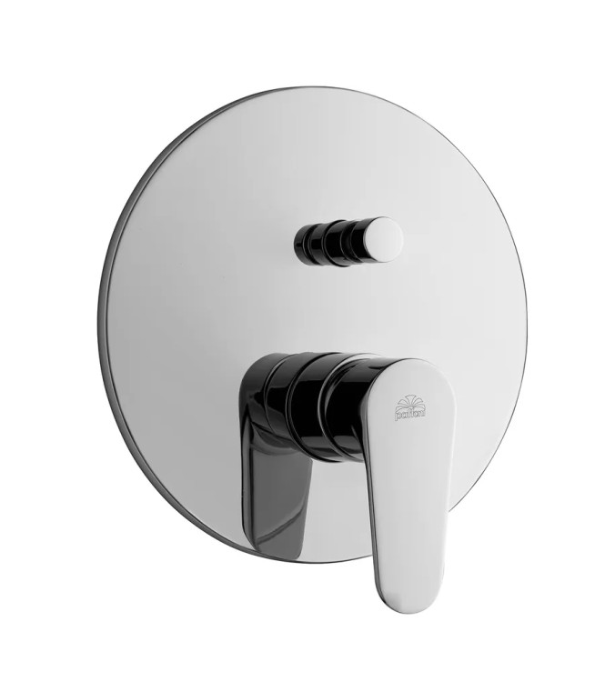 Set miscelatore lavabo prolungato e bidet con incasso doccia con deviatore cromato - Green di Paffoni