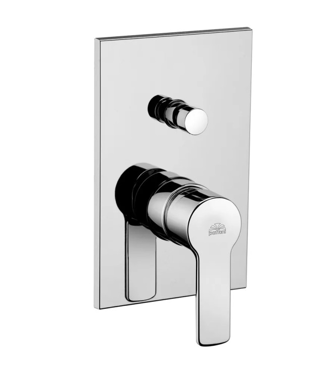 Set miscelatore lavabo e bidet con incasso doccia con deviatore cromato - Red di Paffoni