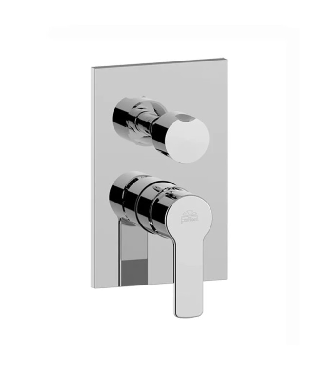 Set miscelatore lavabo bocca 20 cm e bidet con incasso doccia 3 uscite cromato - Red di Paffoni