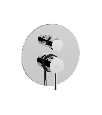 Set miscelatore lavabo bocca 17,8 cm con bidet ed incasso doccia 2 uscite cromato - Stick di Paffoni