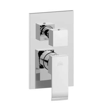 Set miscelatore lavabo e bidet con incasso doccia 2 uscite cromato - Level di Paffoni