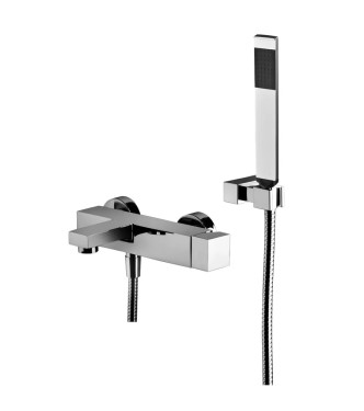 Set miscelatore lavabo e bidet senza scarico con esterno vasca cromato - Elle di Paffoni