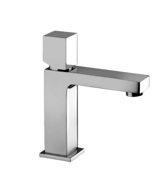 Set miscelatore lavabo e bidet con leva cubo con esterno vasca cromato - Elle di Paffoni