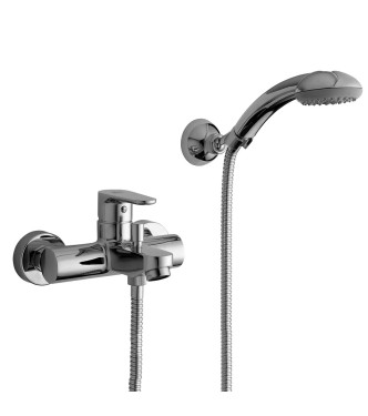 Set miscelatore lavabo e bidet con esterno vasca cromato - Green di Paffoni