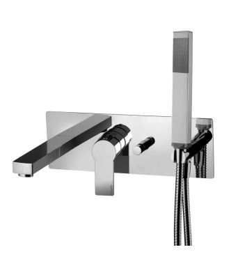 Set miscelatore lavabo prolungato e bidet con incasso vasca cromato - Tango di Paffoni