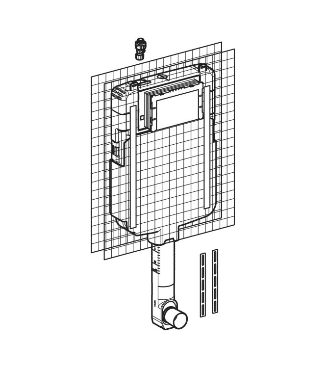 Geberit Sigma 8 Cassetta di Scarico WC da Incasso COD 109.790.00.1