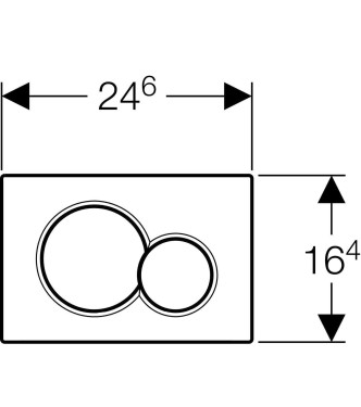 Geberit Sigma 01 Placca Di Comando Bianca COD 115.770.11.5