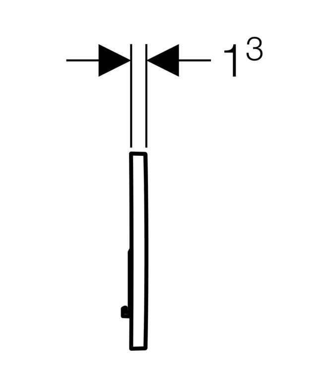 Geberit Sigma 01 Placca Di Comando Bianca COD 115.770.11.5