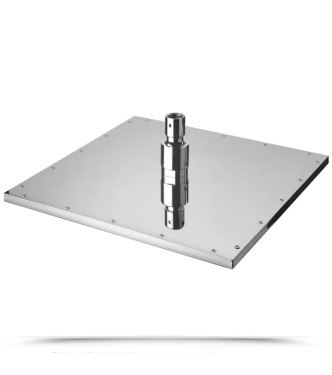 Soffione quadrato ispezionabile 30 x 30 cm in metallo cromato - Syncro King di Paffoni