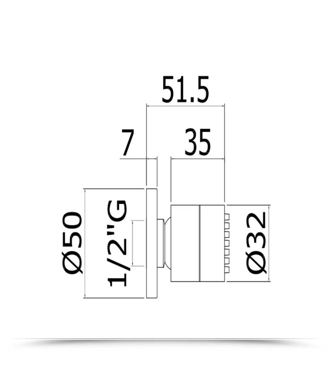 Soffione tondo Ø 3,2 cm per getti laterali in metallo cromato - Paffoni