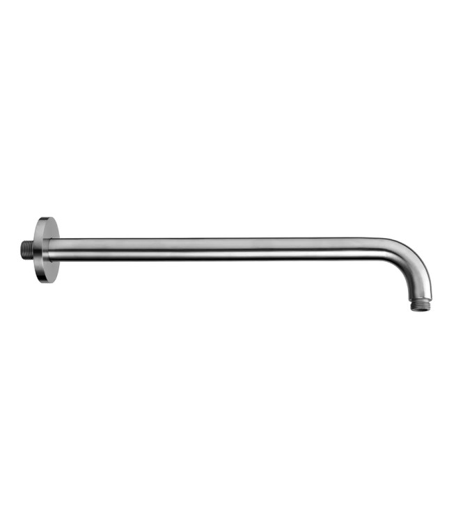 Braccio doccia Paffoni Steel tondo a parete 40 cm in acciaio inox