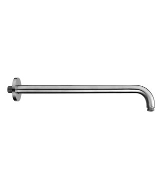 Braccio doccia Paffoni Steel tondo a parete 40 cm in acciaio inox