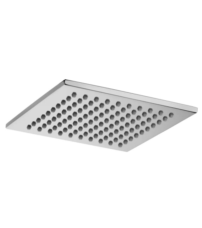 Soffione quadrato ispezionabile 20 x 20 cm in metallo cromato - Syncro di Paffoni