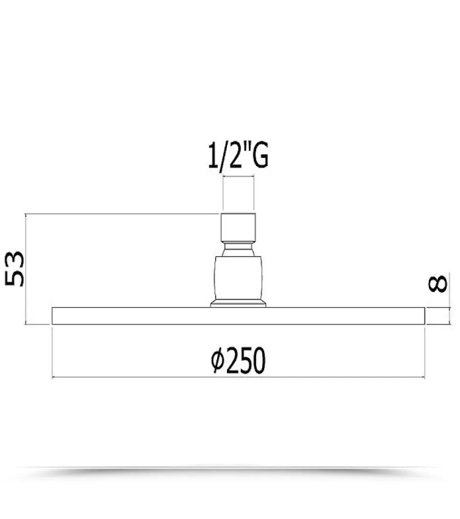 Soffione tondo ispezionabile Ø 25 cm in metallo cromato - Master Speciale di Paffoni