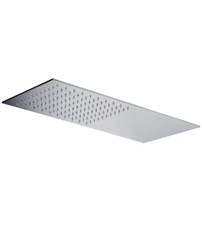 Soffione anticalcare 50 x 22 cm in metallo cromato - Slim di Paffoni