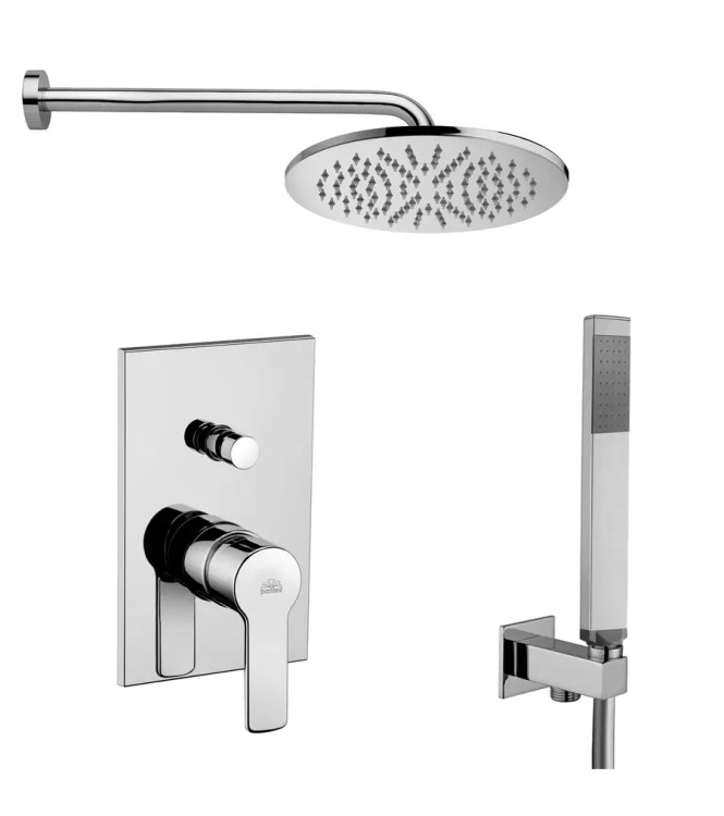 Paffoni Red soluzione completa incasso doccia e accessori cromo