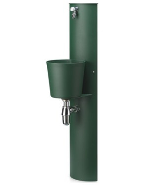 FONTANA A PARETE CON ATTACCHI VERDE