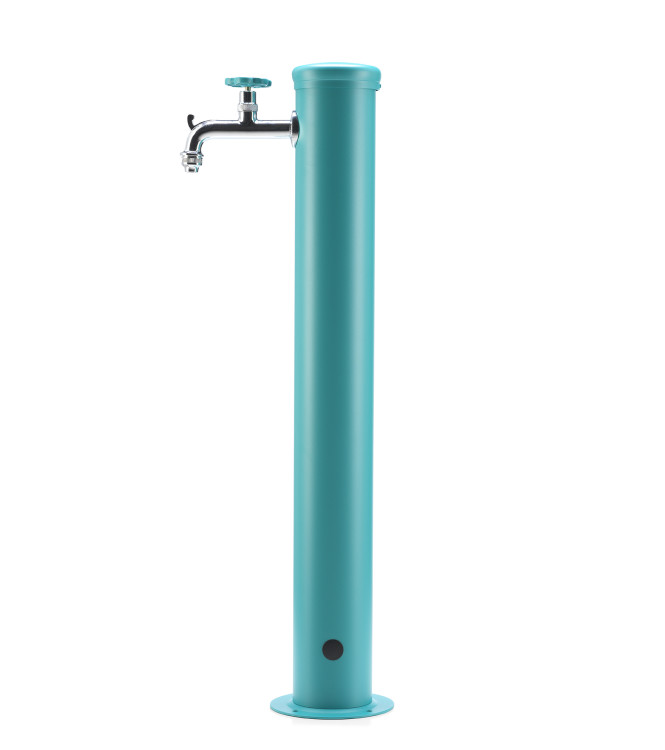 FONTANA CON GHIERA IN TINTA 1 RUBINETTO TURCHESE