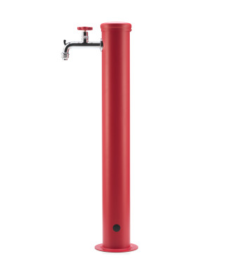 FONTANA CON GHIERA IN TINTA 1 RUBINETTO ROSSO