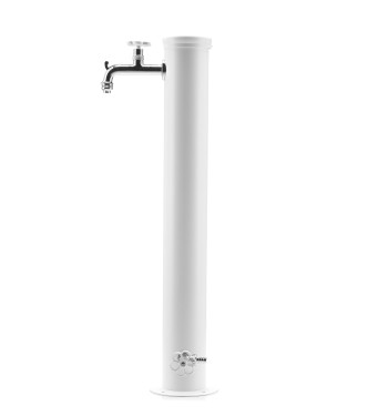 FONTANA CON GHIERA IN TINTA 2 RUBINETTO BIANCO