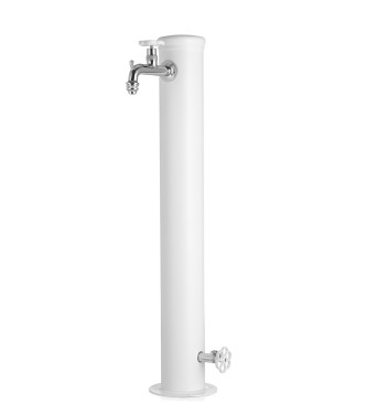 FONTANA CON GHIERA IN TINTA 2 RUBINETTO BIANCO