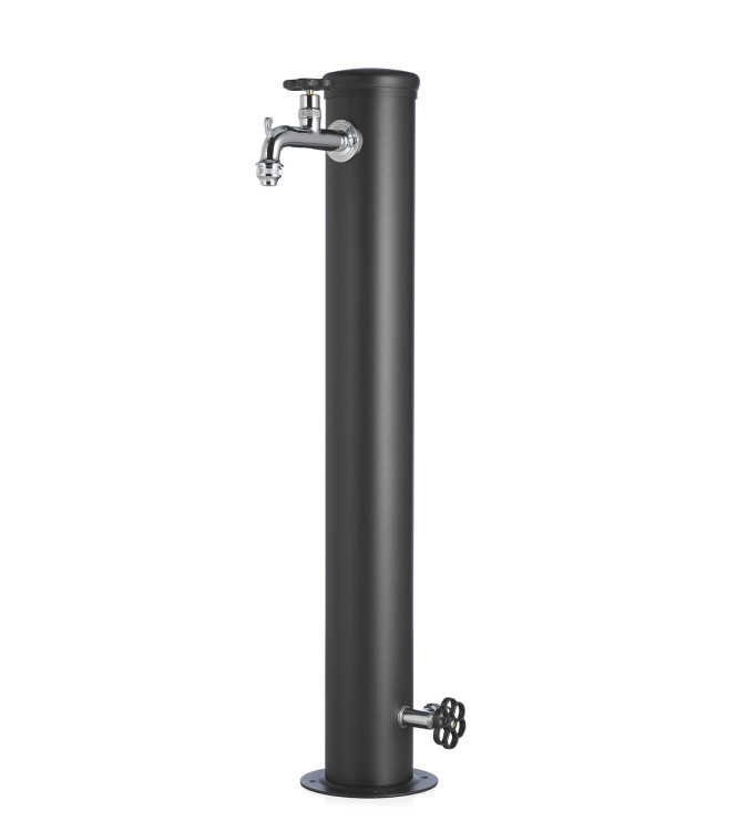 FONTANA CON GHIERA IN TINTA 2 RUBINETTO ANTRACITE