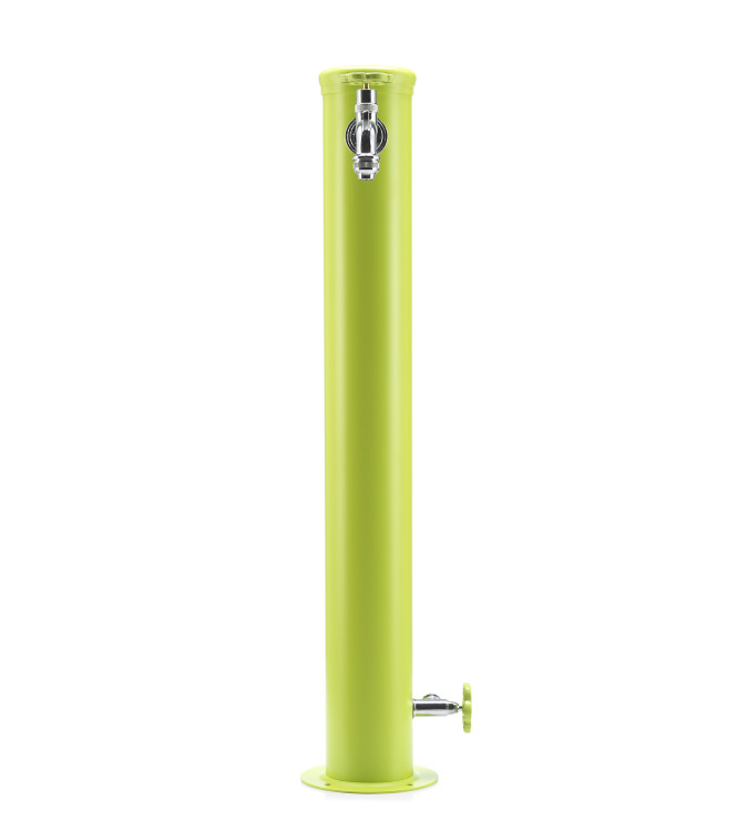 FONTANA CON GHIERA IN TINTA 2 RUBINETTO VERDE ACIDO