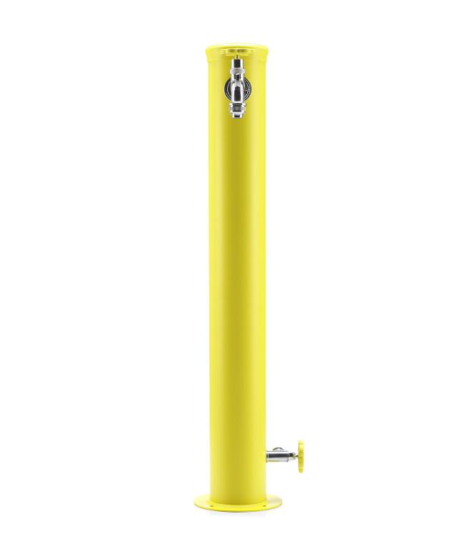 FONTANA CON GHIERA IN TINTA 2 RUBINETTO GIALLO