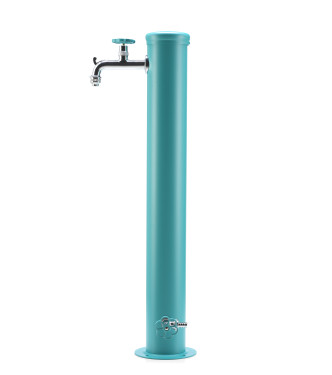 FONTANA CON GHIERA IN TINTA 2 RUBINETTO TURCHESE