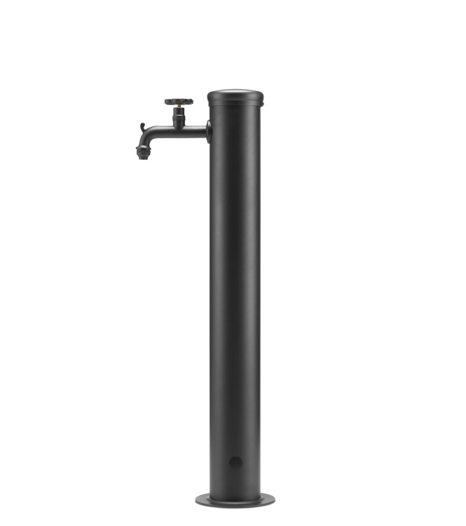 FONTANA CON RUBINETTO TONO SU TONO ANTRACITE
