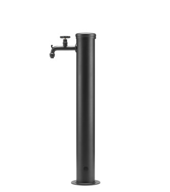 FONTANA CON RUBINETTO TONO SU TONO ANTRACITE