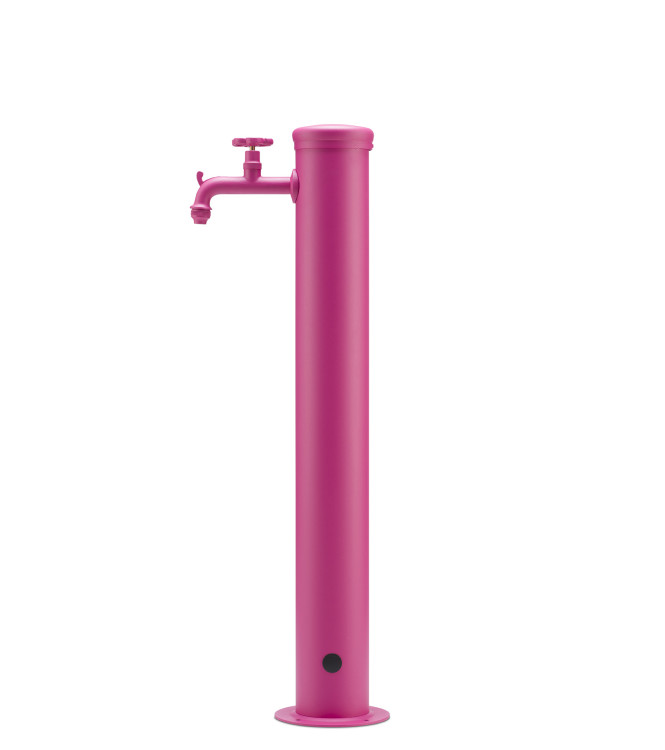 FONTANA CON RUBINETTO TONO SU TONO CICLAMINO