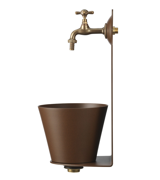 FONTANELLA A PARETE RUGGINE