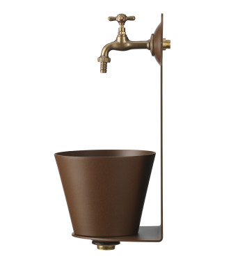 FONTANELLA A PARETE RUGGINE