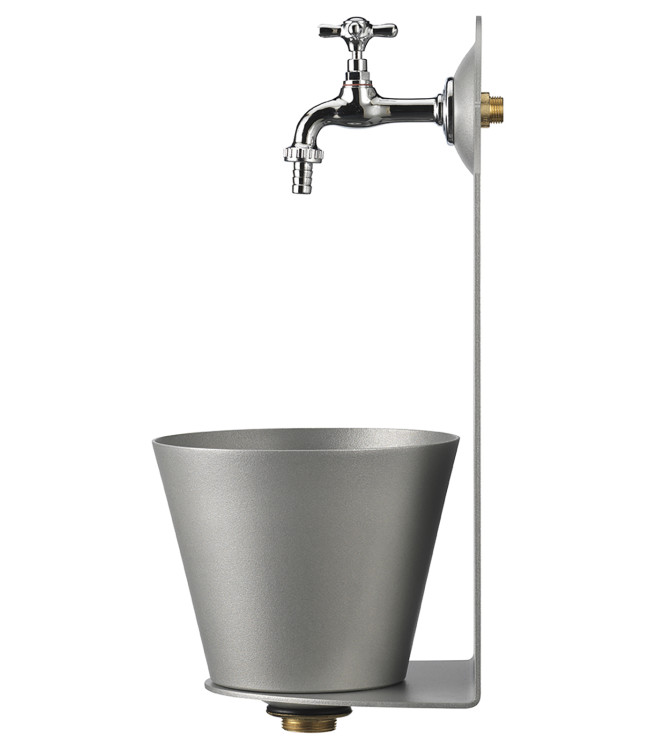 FONTANELLA A PARETE ALLUMINIO