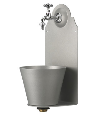 FONTANELLA A PARETE ALLUMINIO