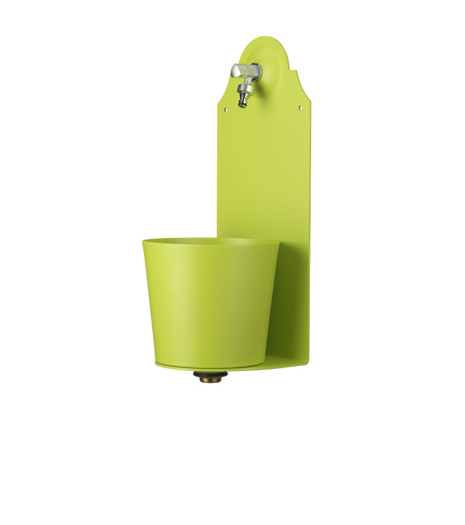 FONTANA A PARETE VERDE ACIDO