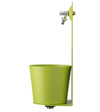 FONTANA A PARETE VERDE ACIDO