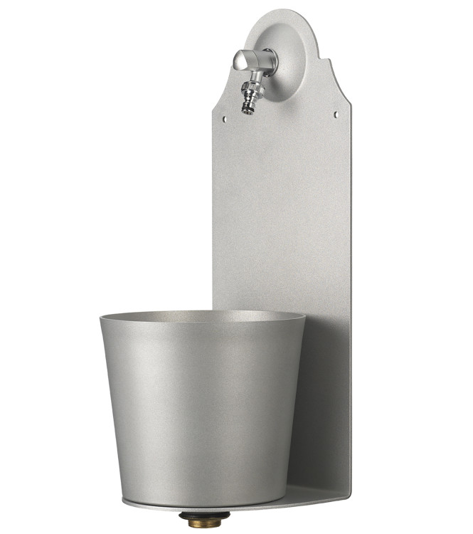 FONTANA A PARETE ALLUMINIO