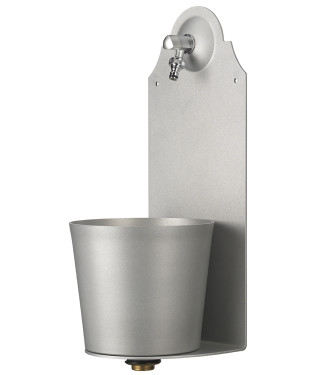 FONTANA A PARETE ALLUMINIO