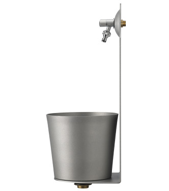 FONTANA A PARETE ALLUMINIO