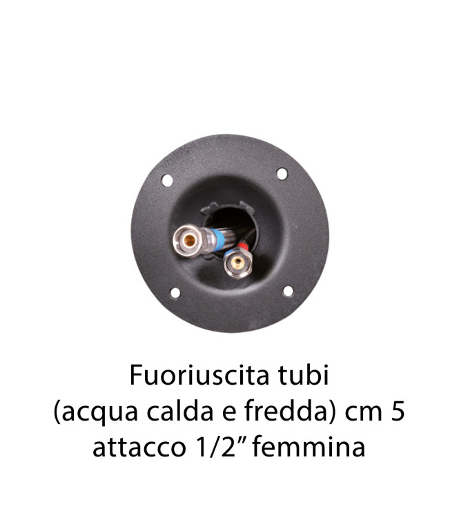 DOCCIA FERRO CON MISCELATORE RUGGINE