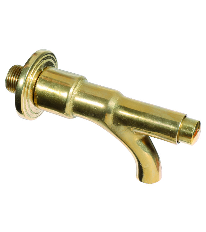 RUBINETTO A PULSANTE OTTONE