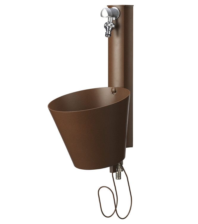FONTANA A PARETE RUGGINE