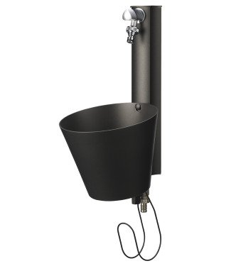 FONTANA A PARETE ANTRACITE