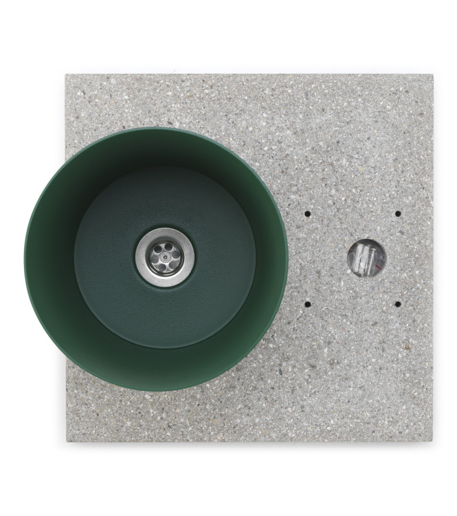 BASE IN GRANIGLIA CON VASCHETTA VERDE