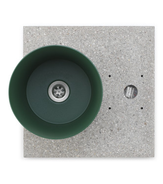 BASE IN GRANIGLIA CON VASCHETTA VERDE